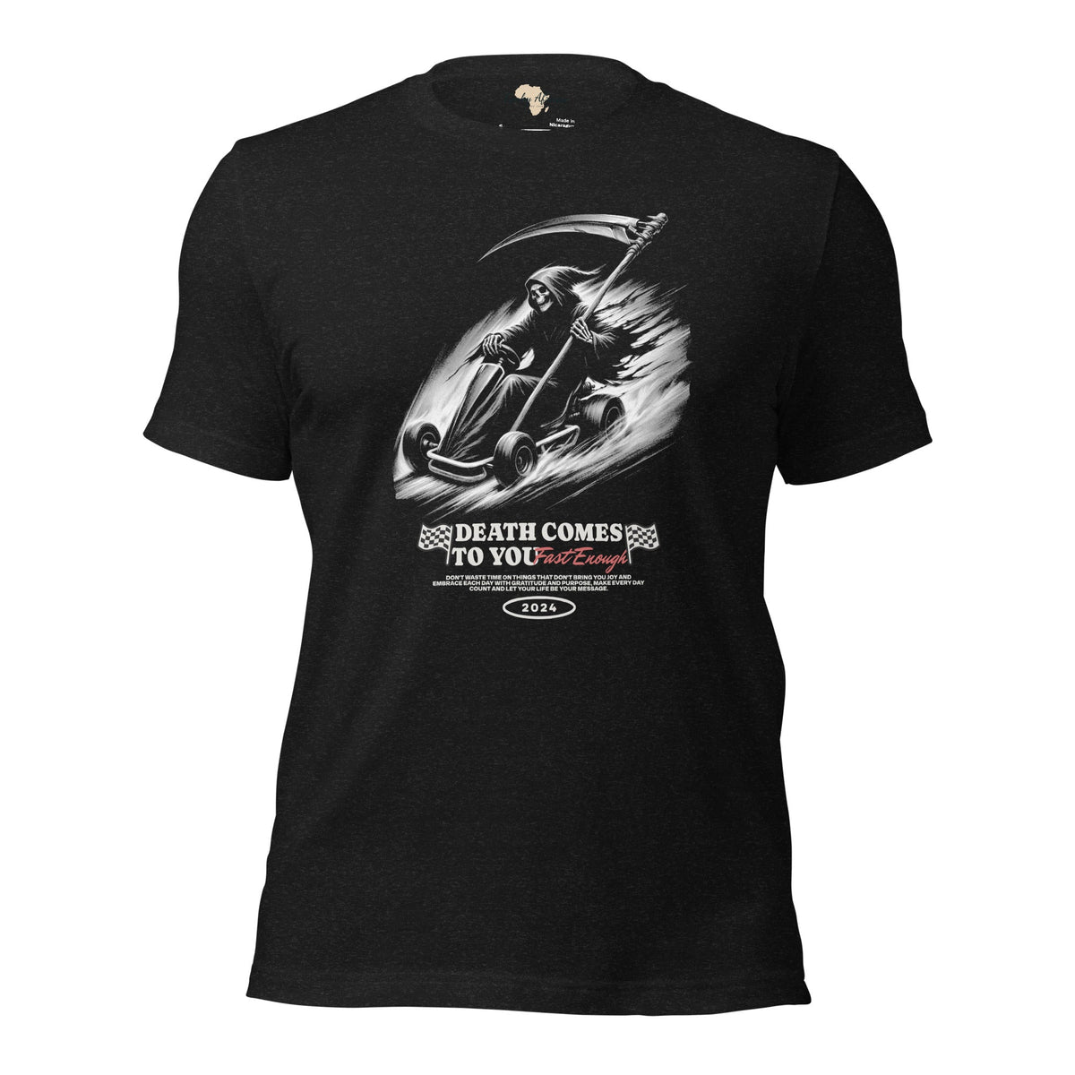 Death comes to you unisex tee Funky African