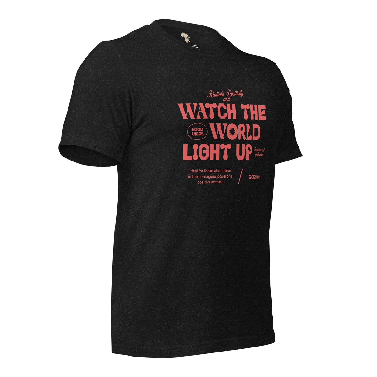 Watch the World Light Up Unisex t-shirt Funky African