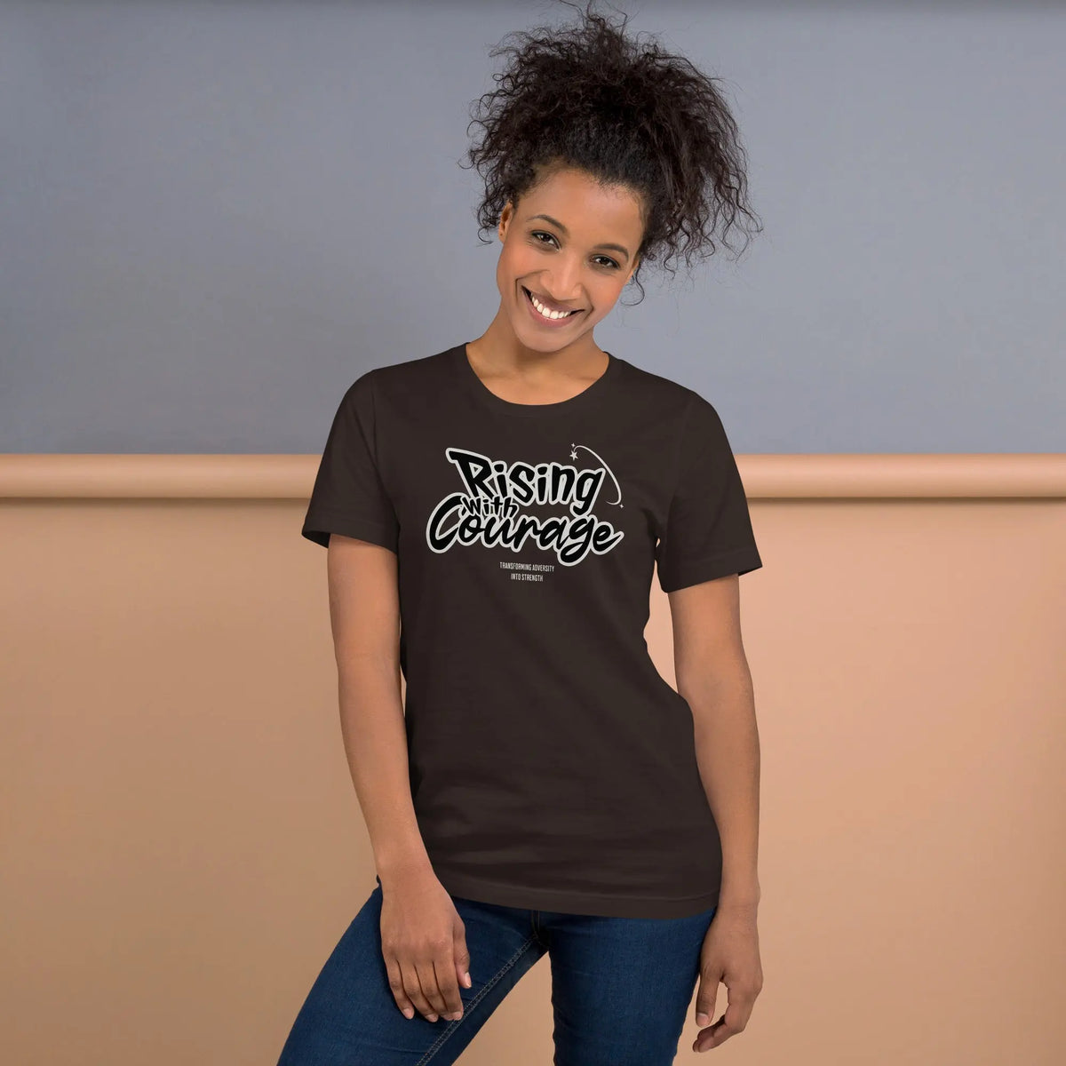 Rising with courage unisex t-shirt Funky African