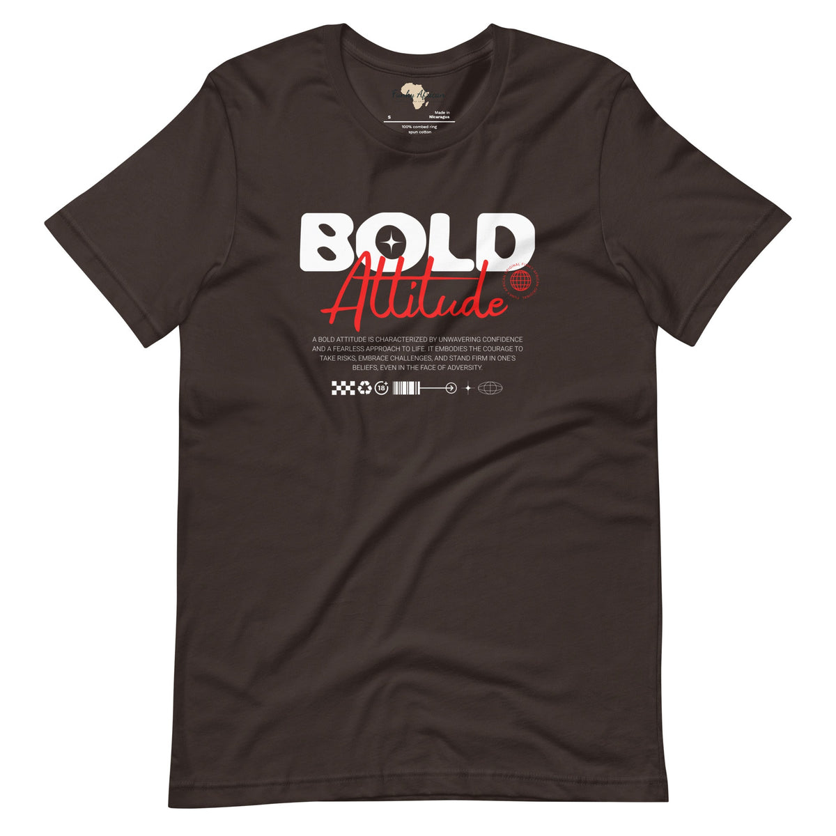 Bold Attitude unisex tee Funky African