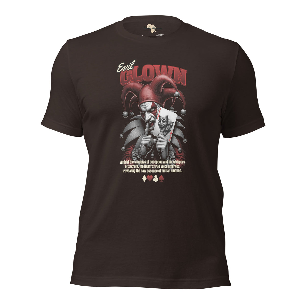 Evil clown unisex tee Funky African