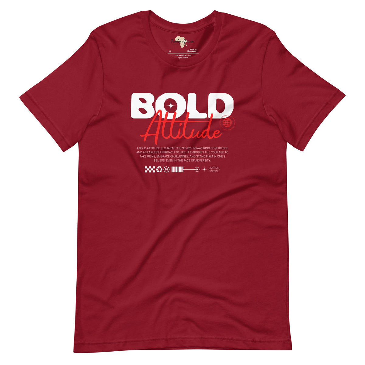 Bold Attitude unisex tee Funky African
