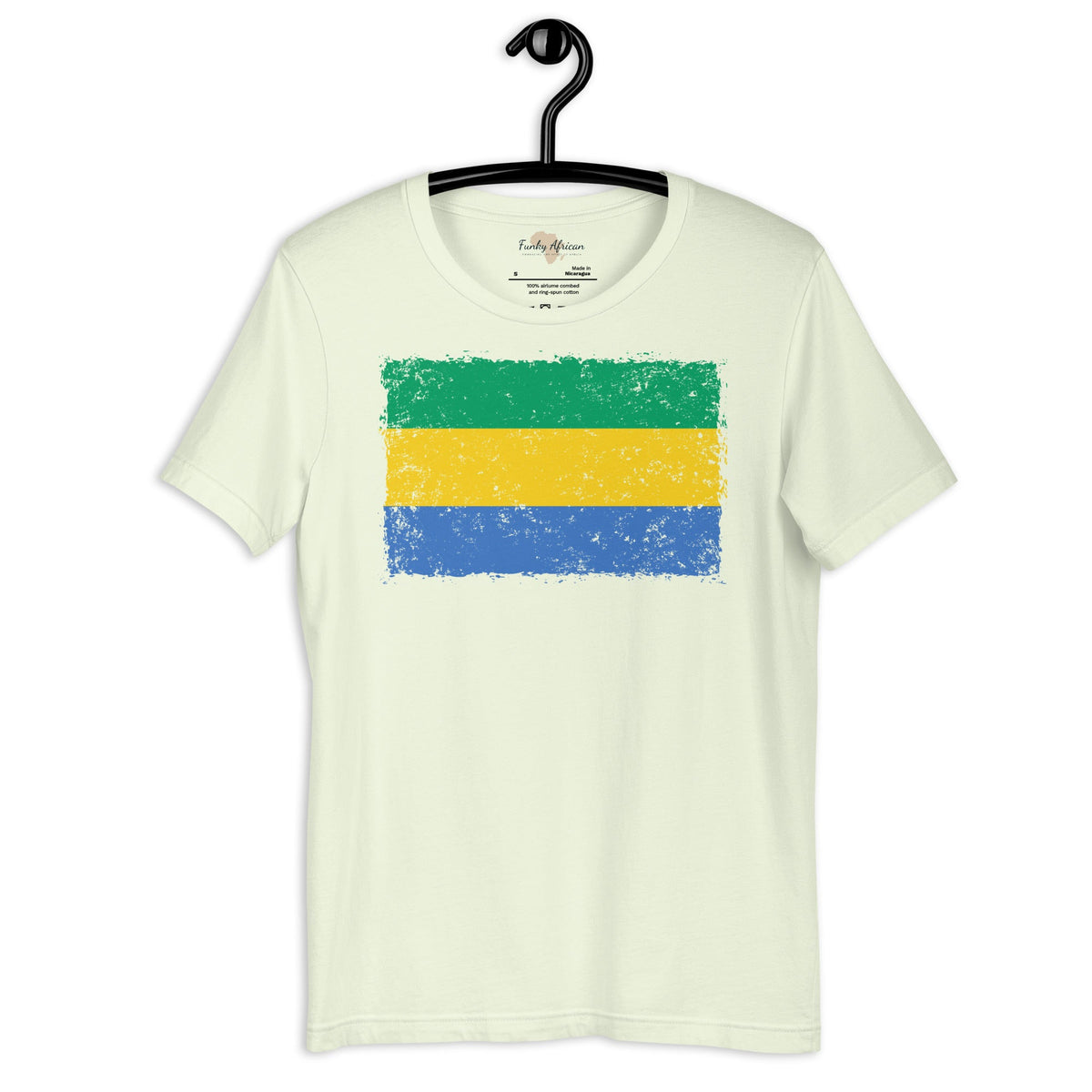 Gabon grunge unisex tee Funky African