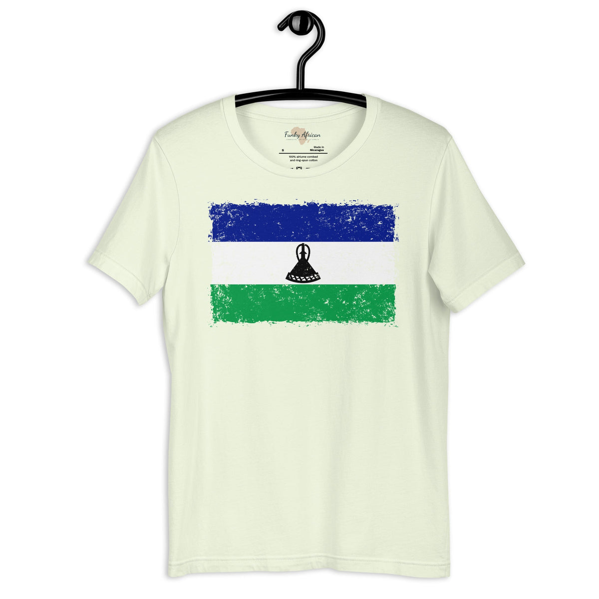 Lesotho grunge unisex tee Funky African