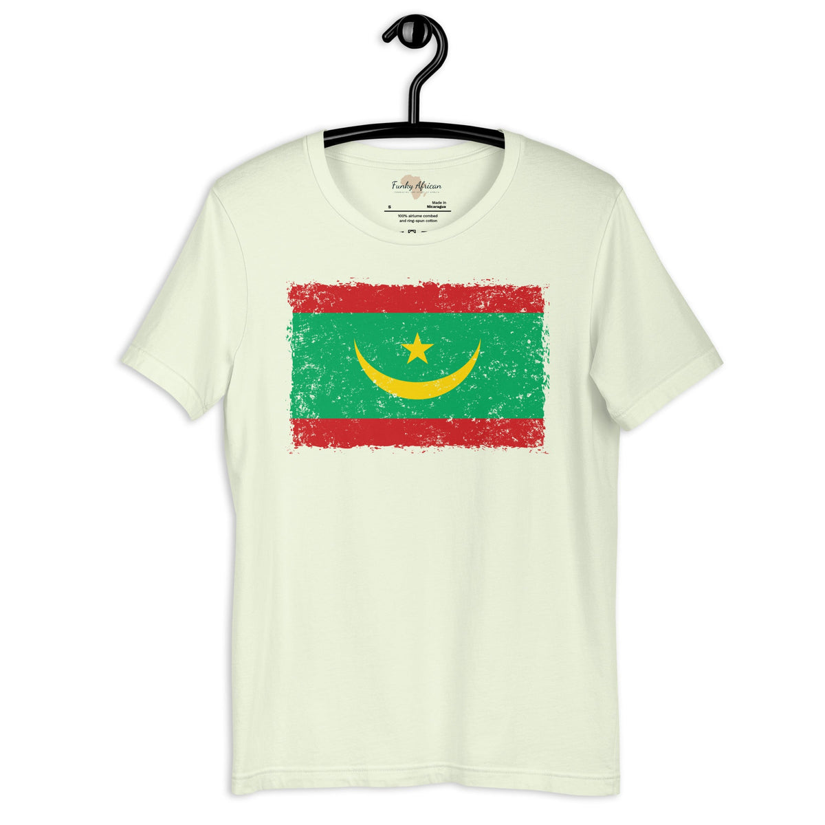 Mauritania grunge unisex tee Funky African
