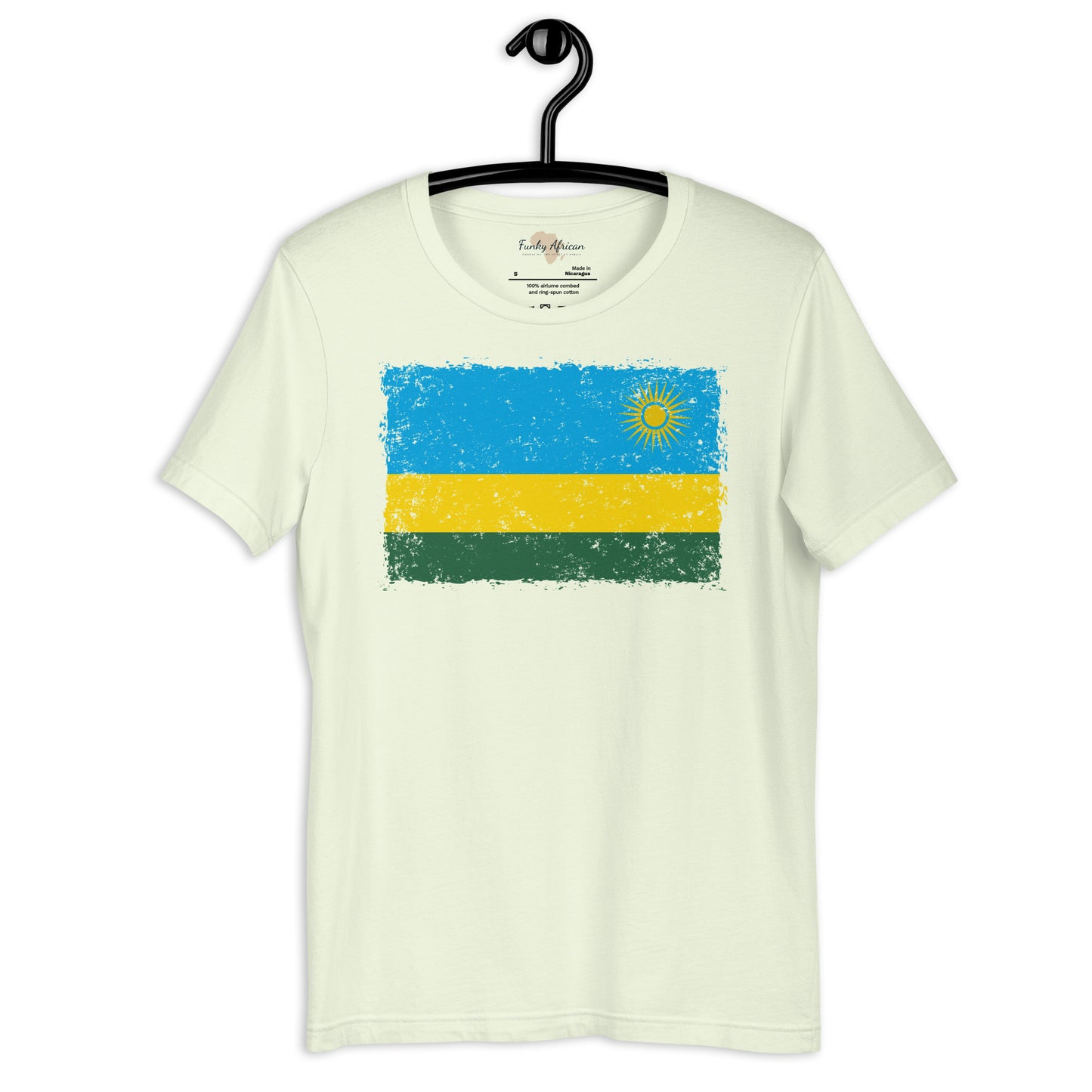 Rwanda grunge unisex tee
