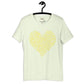 Typography heart with positive words unisex tee Funky African