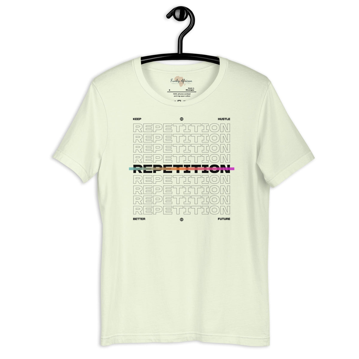 Repetition unisex tee Funky African
