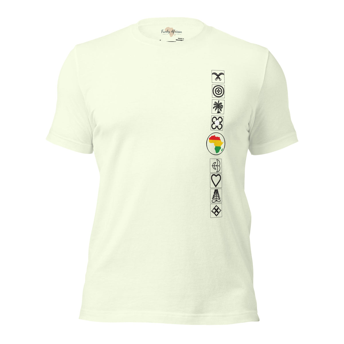 Adinkra Side Unisex t-shirt Funky African