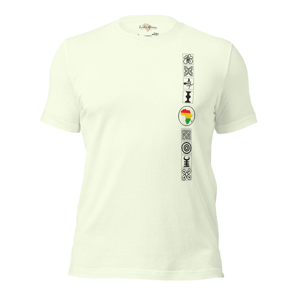 Adinkra Sided Unisex t-shirt Funky African