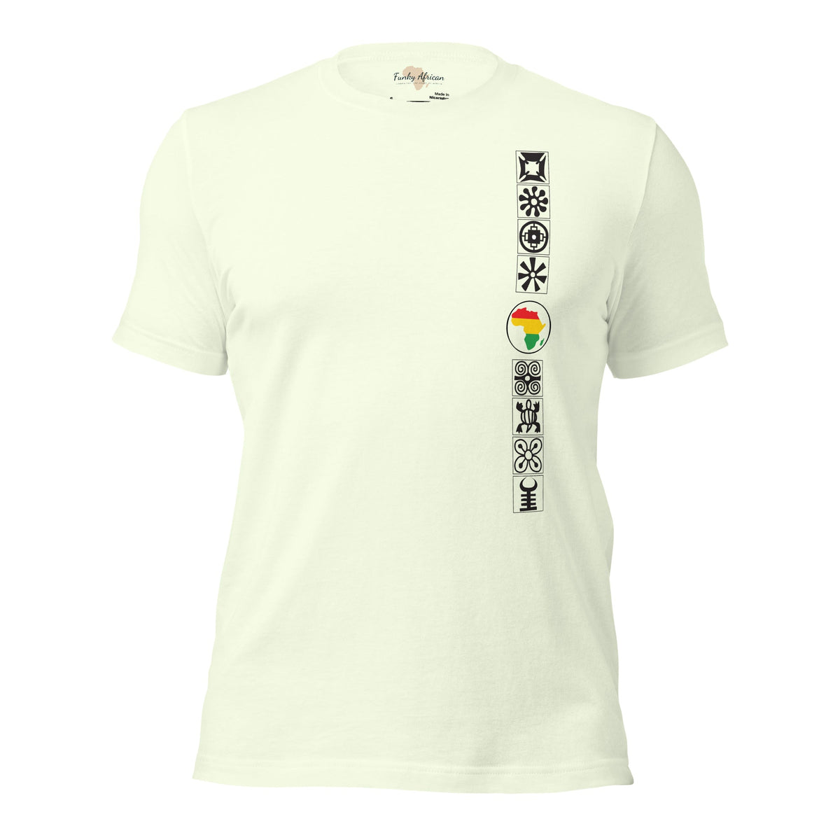Adinkra Sided Unisex t-shirt Funky African
