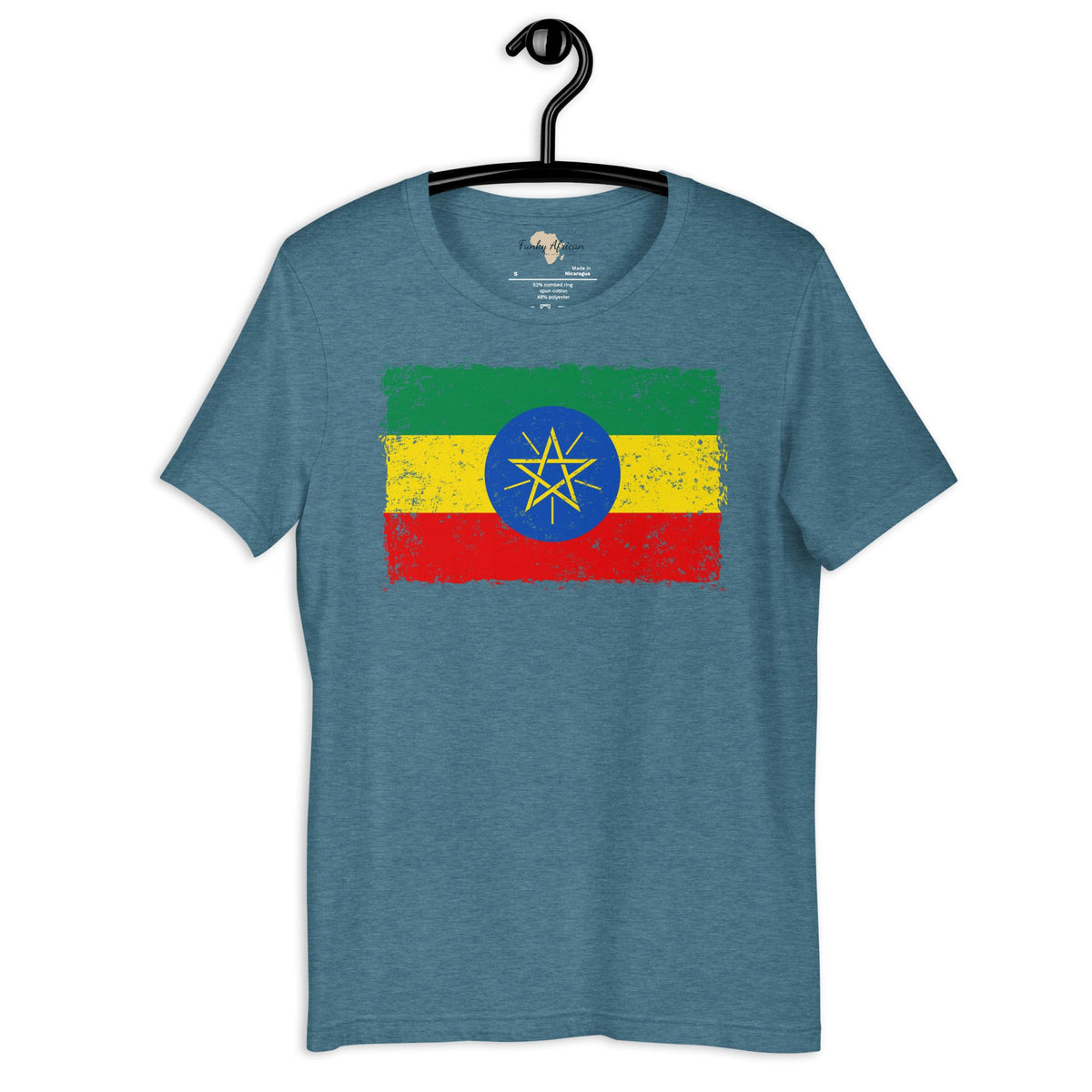 Ethiopia grunge unisex tee Funky African