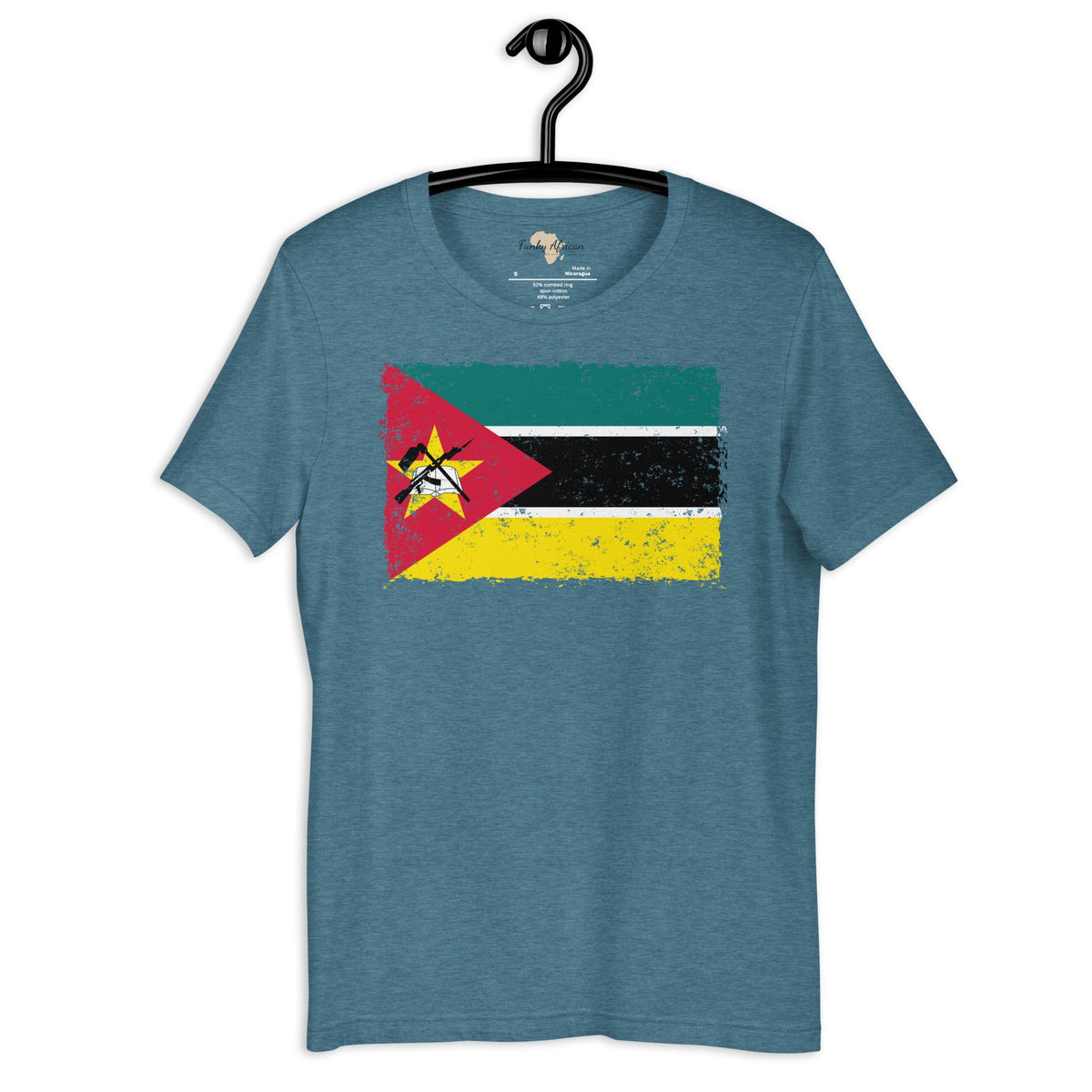 Mozambique grunge unisex tee Funky African