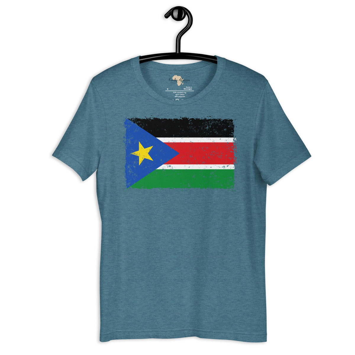 South Sudan grunge unisex tee Funky African