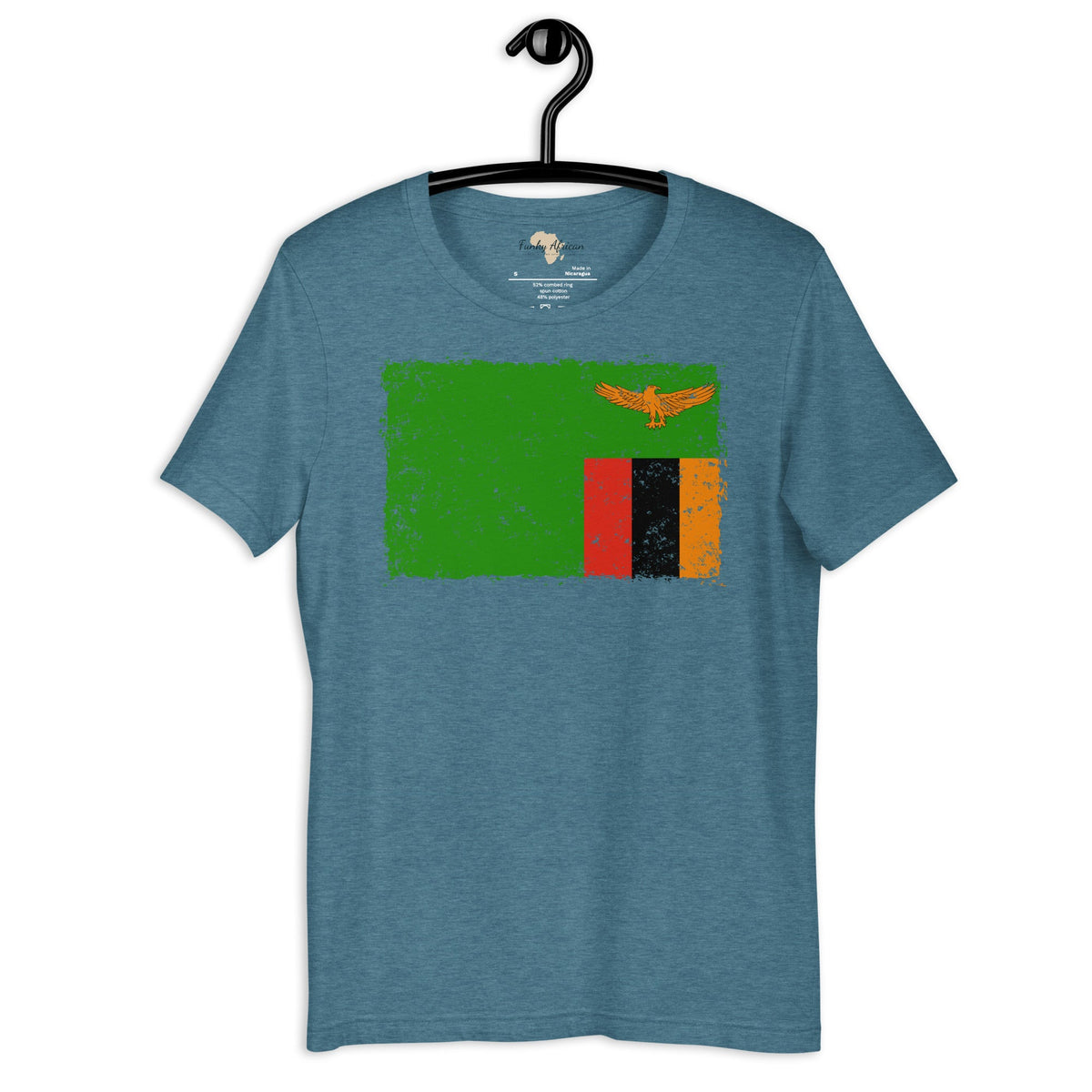 Zambia grunge unisex tee Funky African