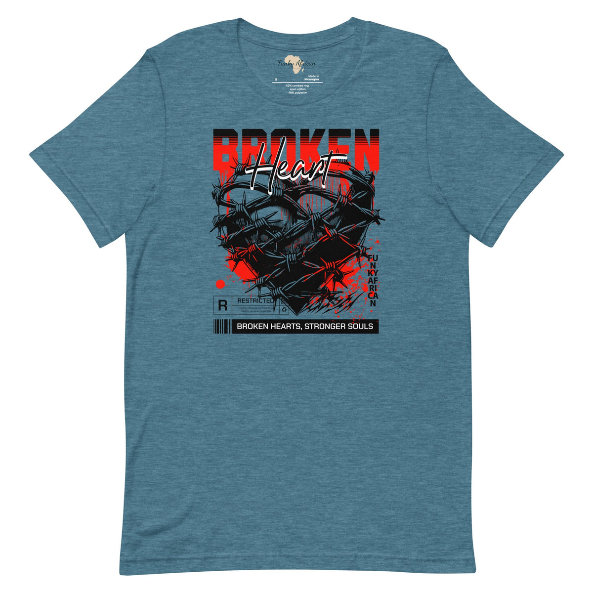 Broken Heart unisex tee Funky African
