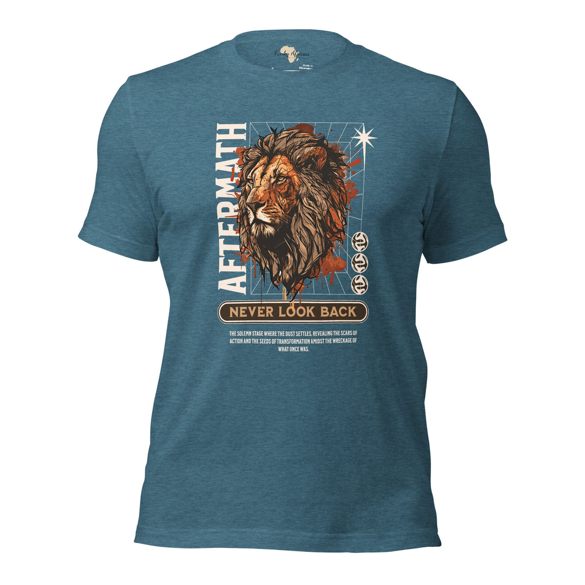 Never Look Back Unisex t-shirt Funky African
