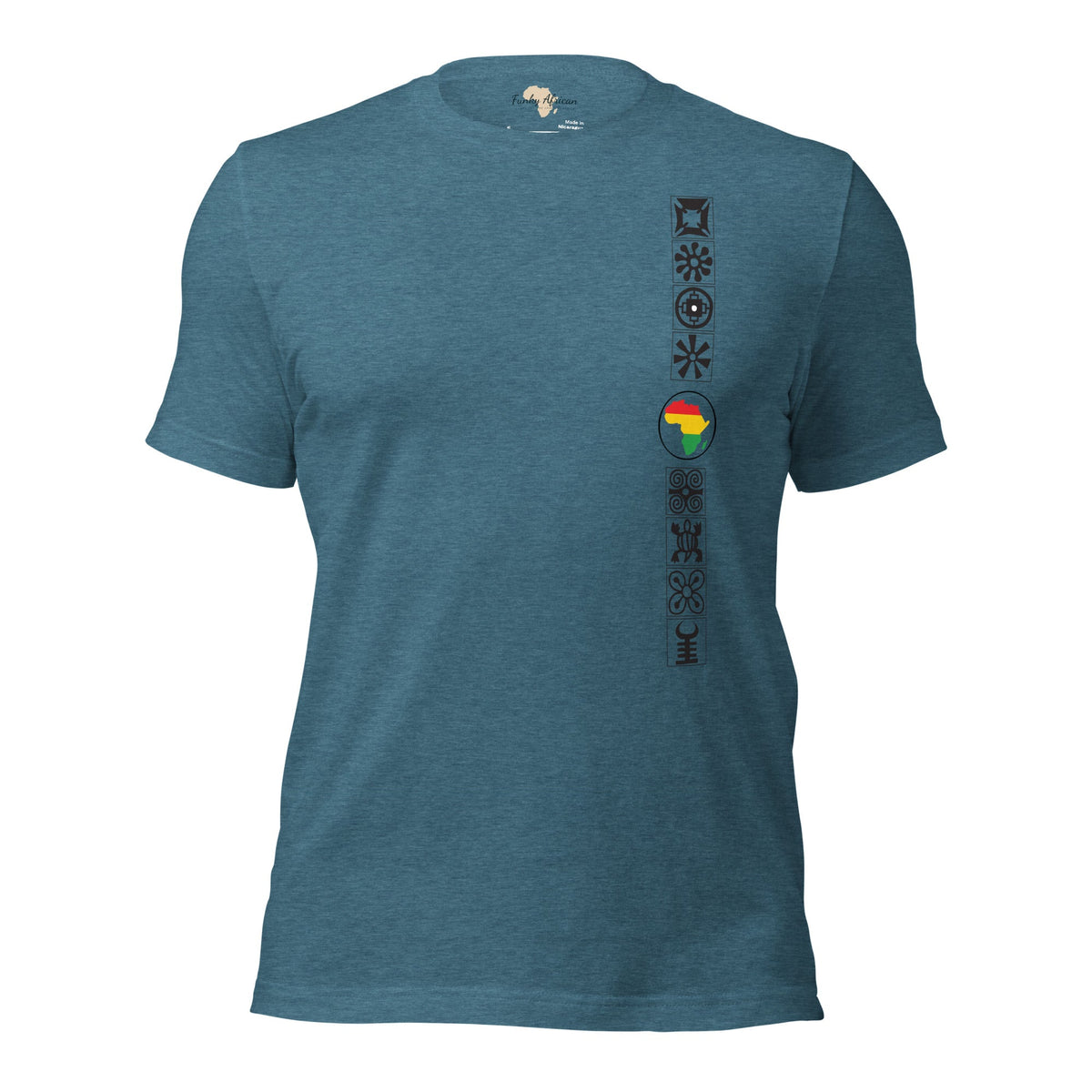Adinkra Sided Unisex t-shirt Funky African