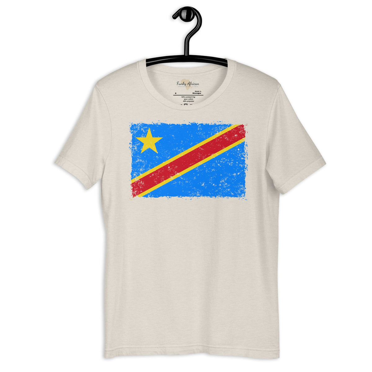 DR Congo grunge unisex tee Funky African