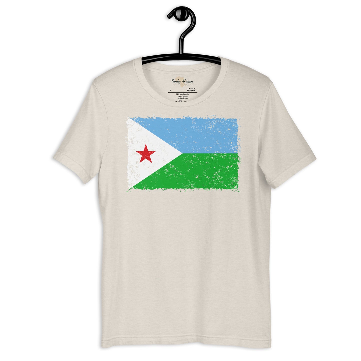 Djibouti grunge unisex tee