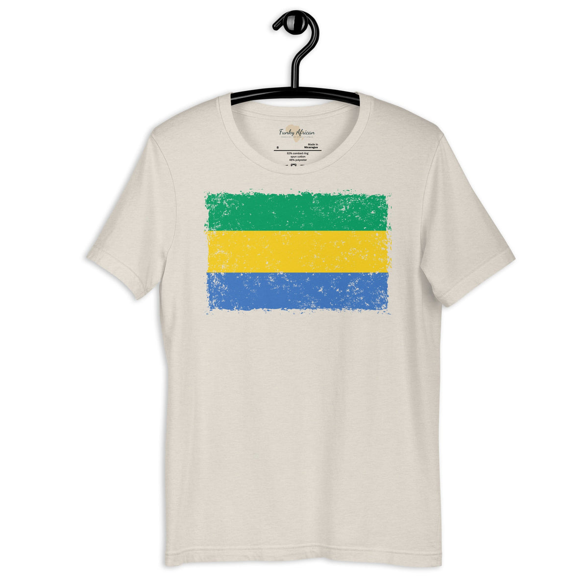 Gabon grunge unisex tee Funky African