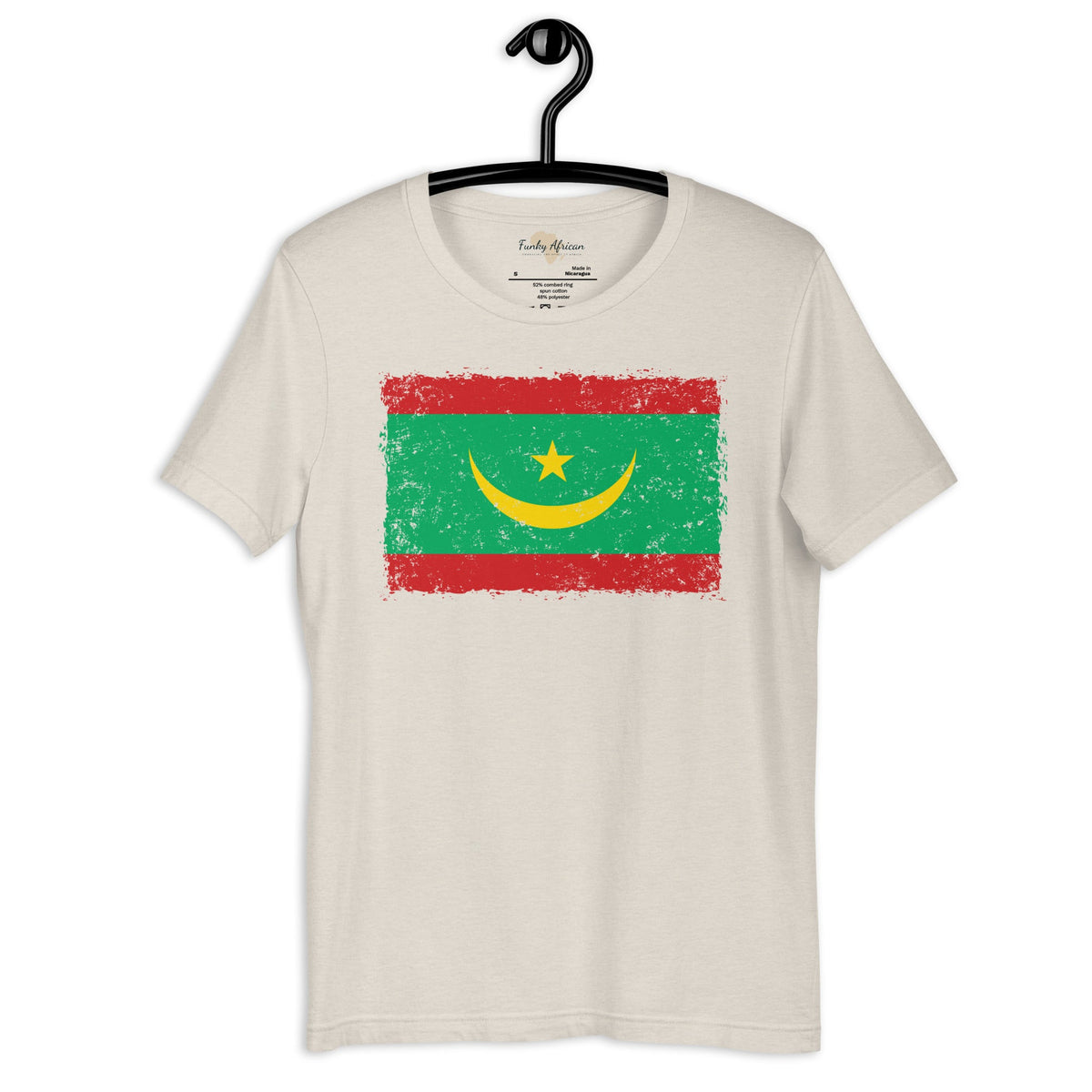 Mauritania grunge unisex tee Funky African