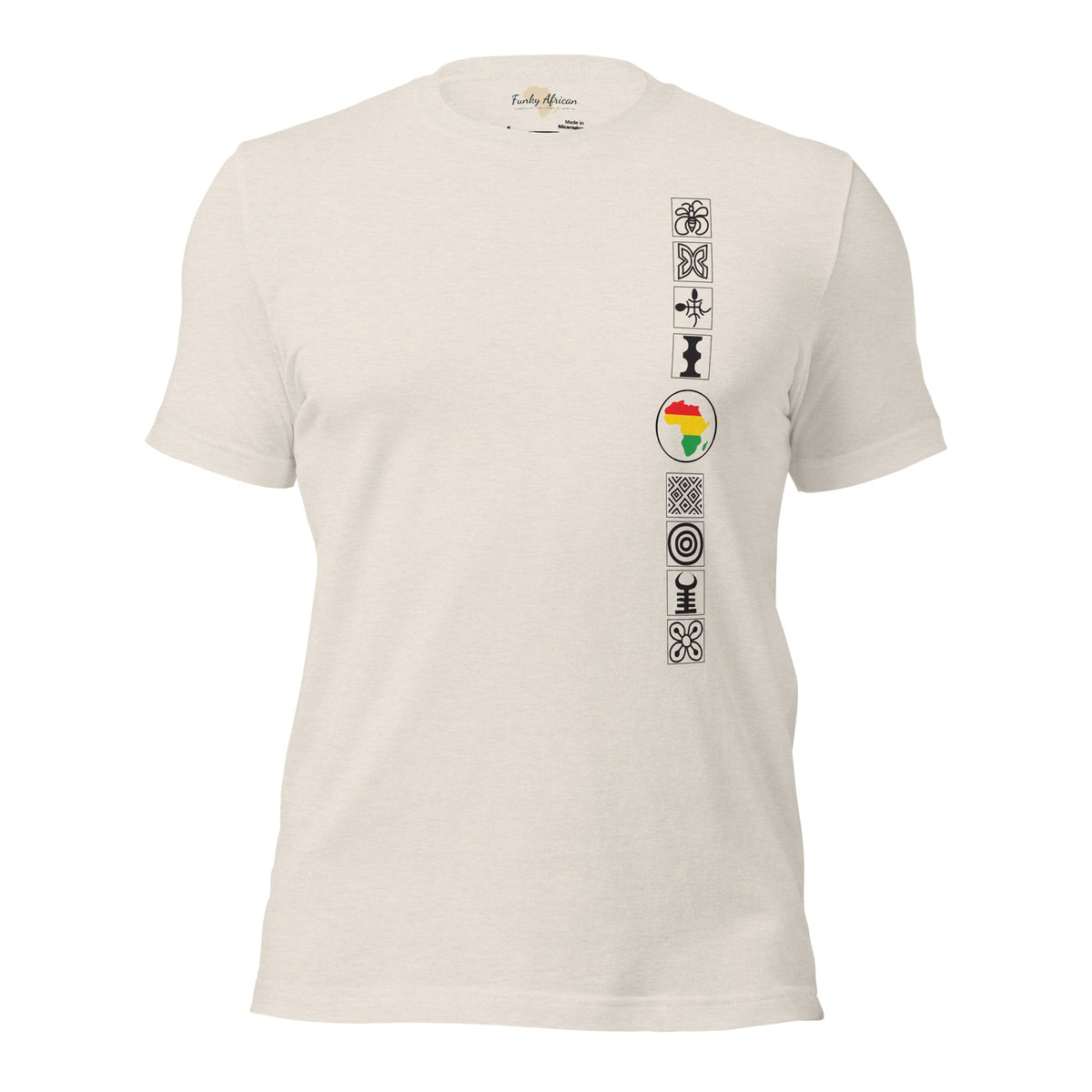 Adinkra Sided Unisex t-shirt Funky African