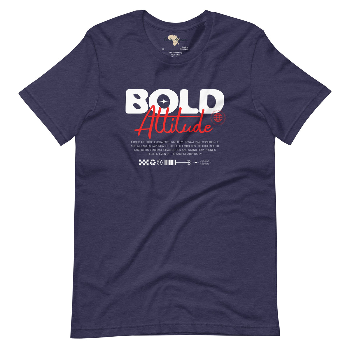 Bold Attitude unisex tee Funky African