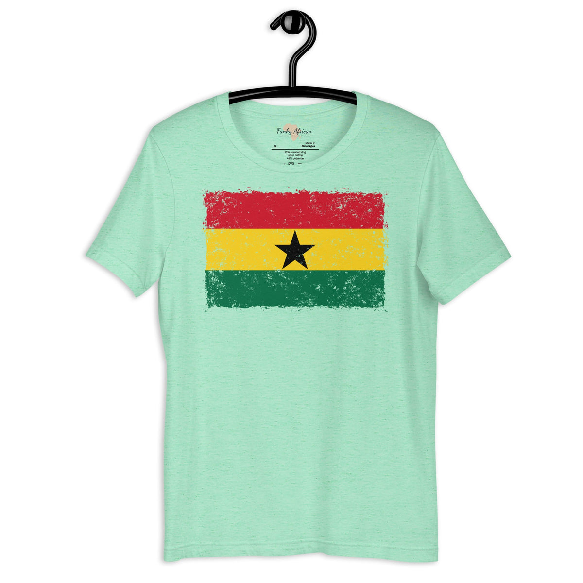 Ghana grunge unisex tee Funky African