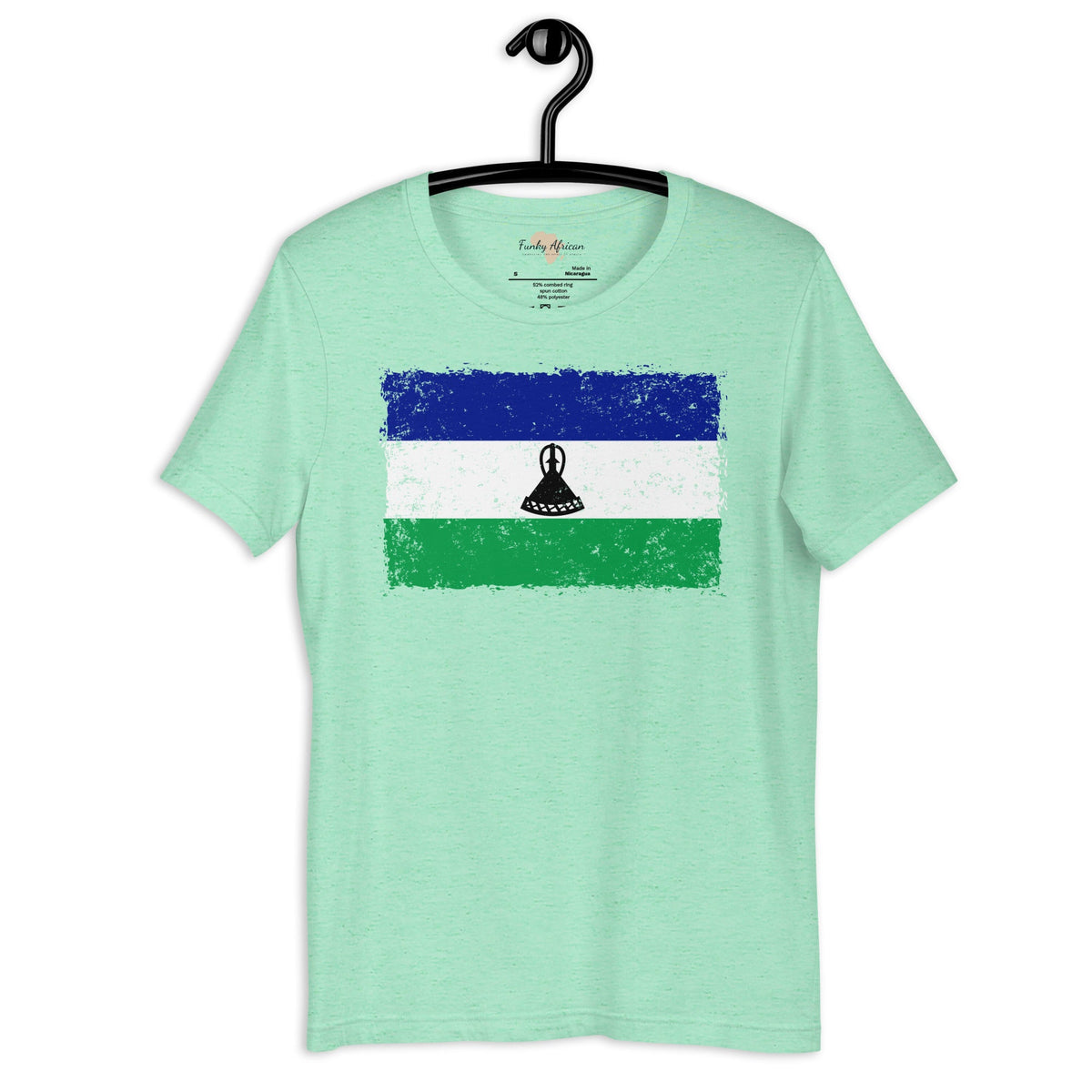 Lesotho grunge unisex tee Funky African