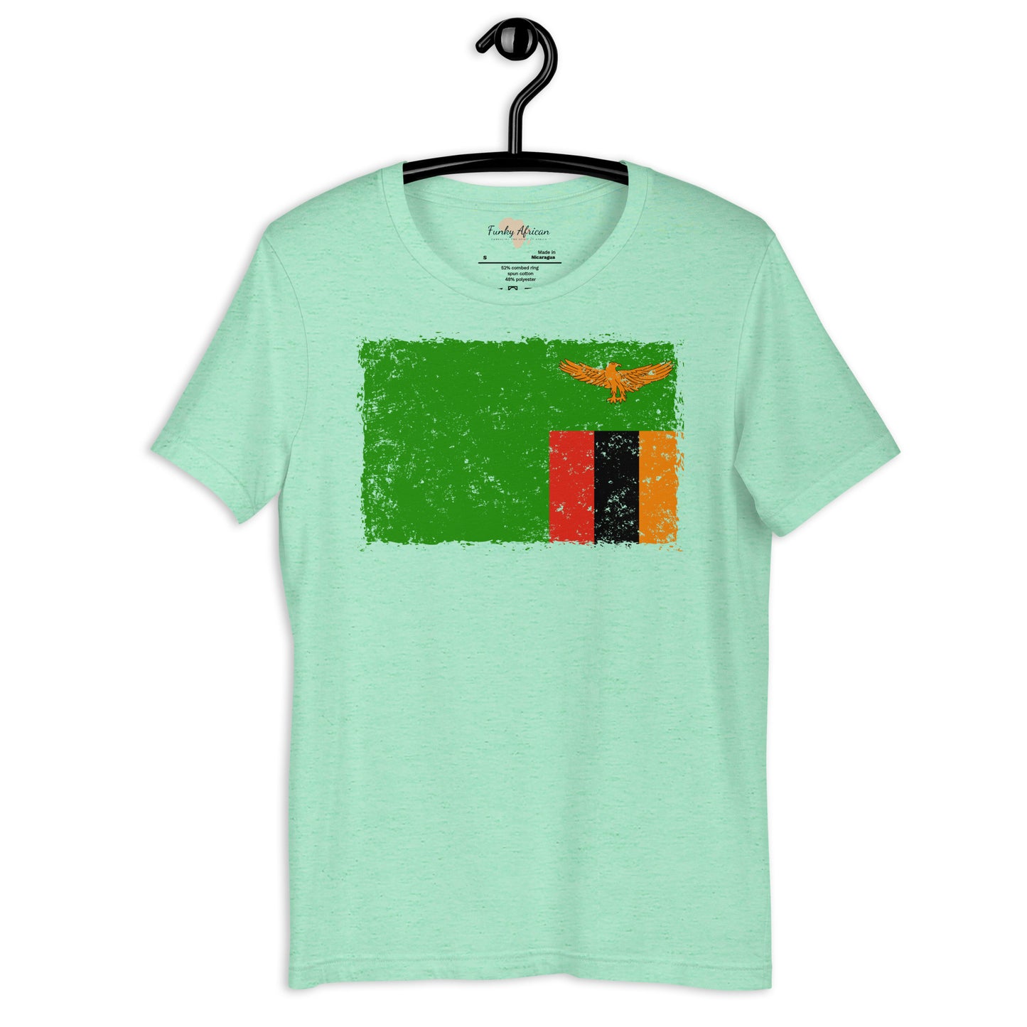 Zambia grunge unisex tee