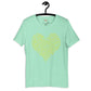 Typography heart with positive words unisex tee Funky African