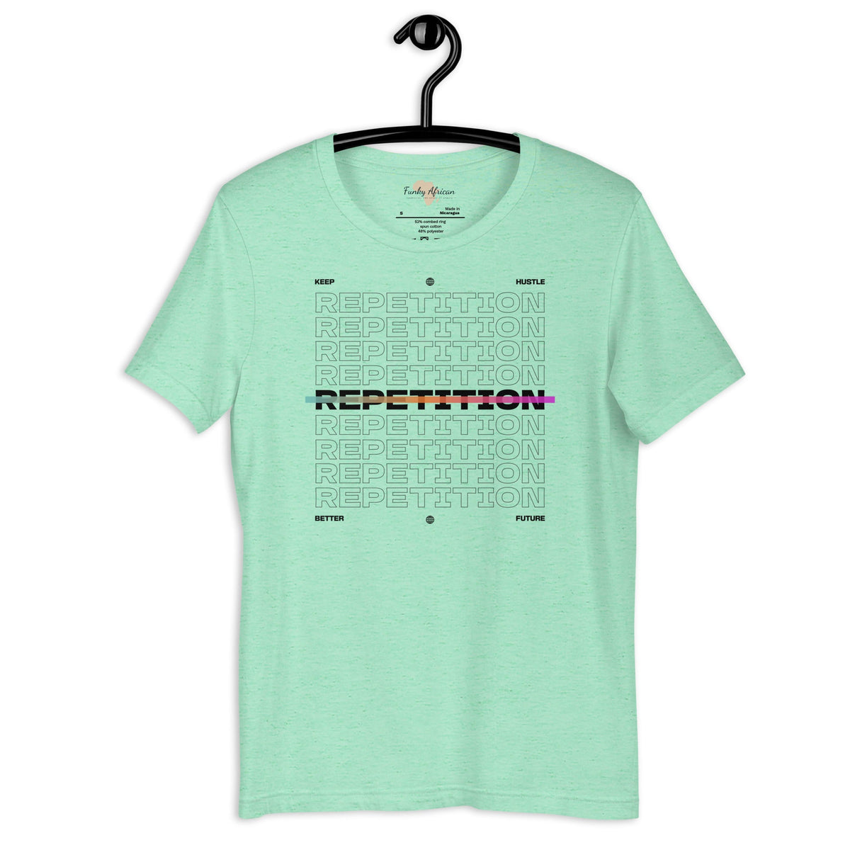 Repetition unisex tee Funky African