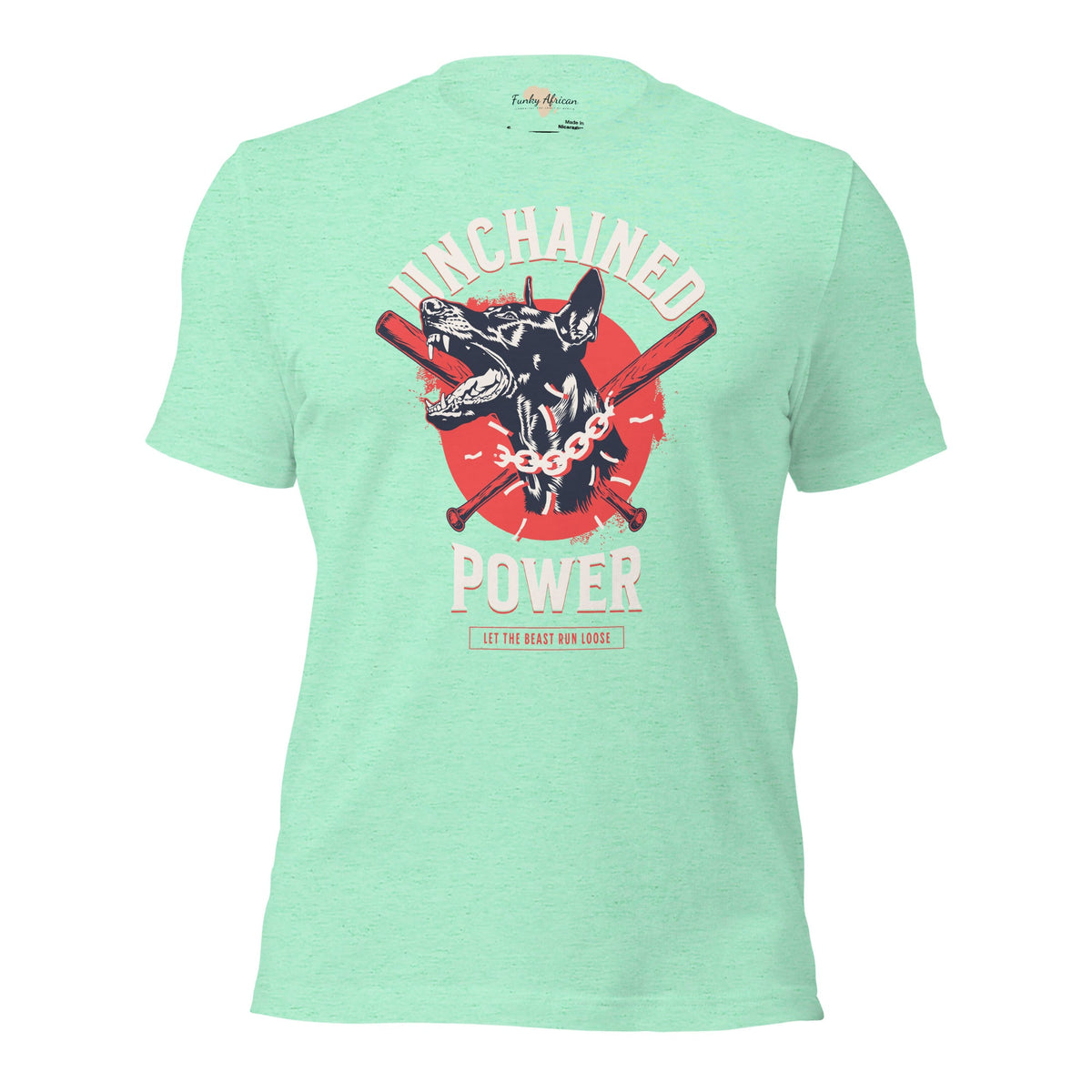 Unchained Power Unisex t-shirt Funky African