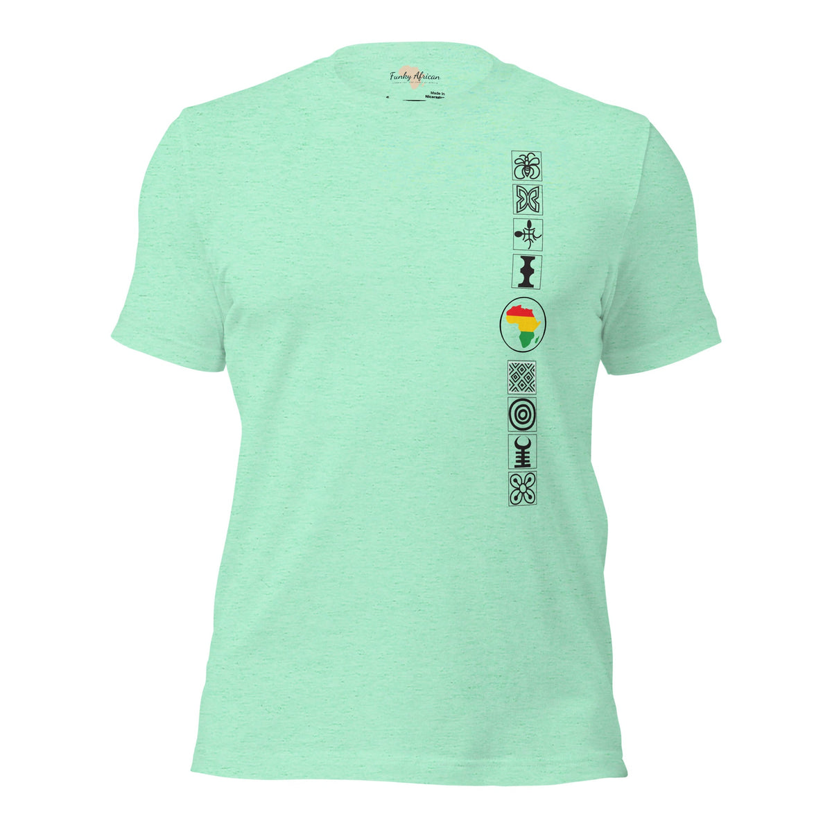 Adinkra Sided Unisex t-shirt Funky African