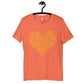 Typography heart with positive words unisex tee Funky African