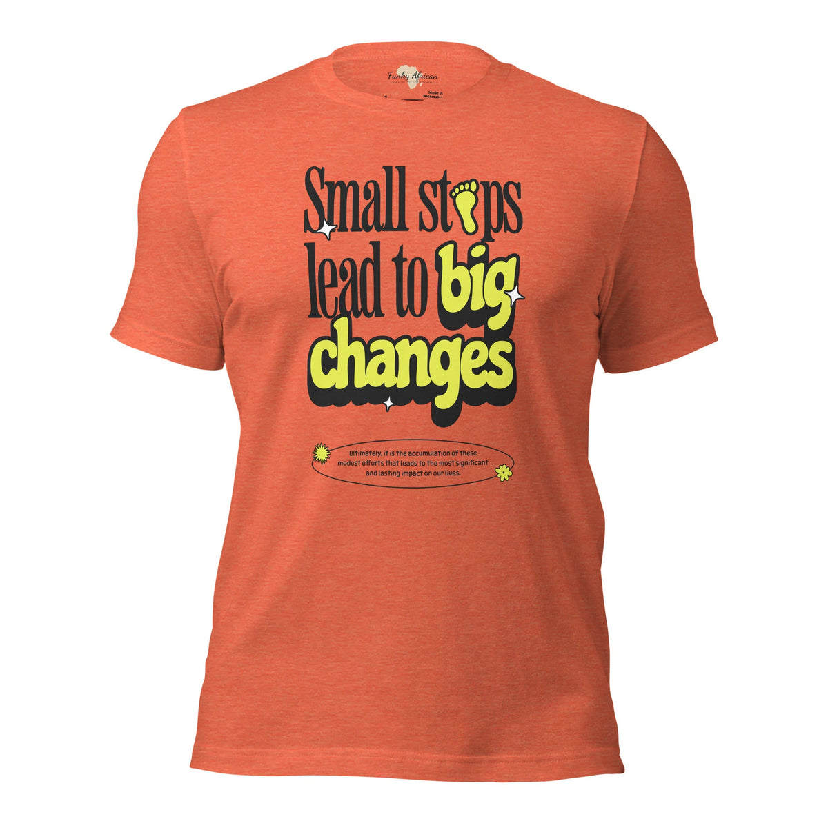 Small steps unisex tee Funky African