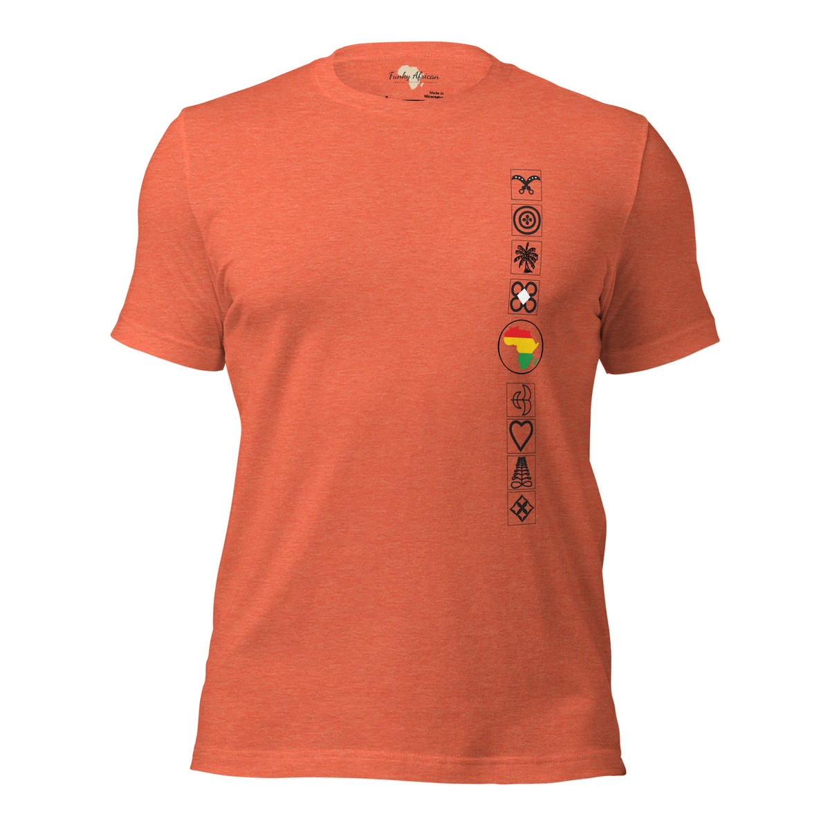Adinkra Side Unisex t-shirt Funky African