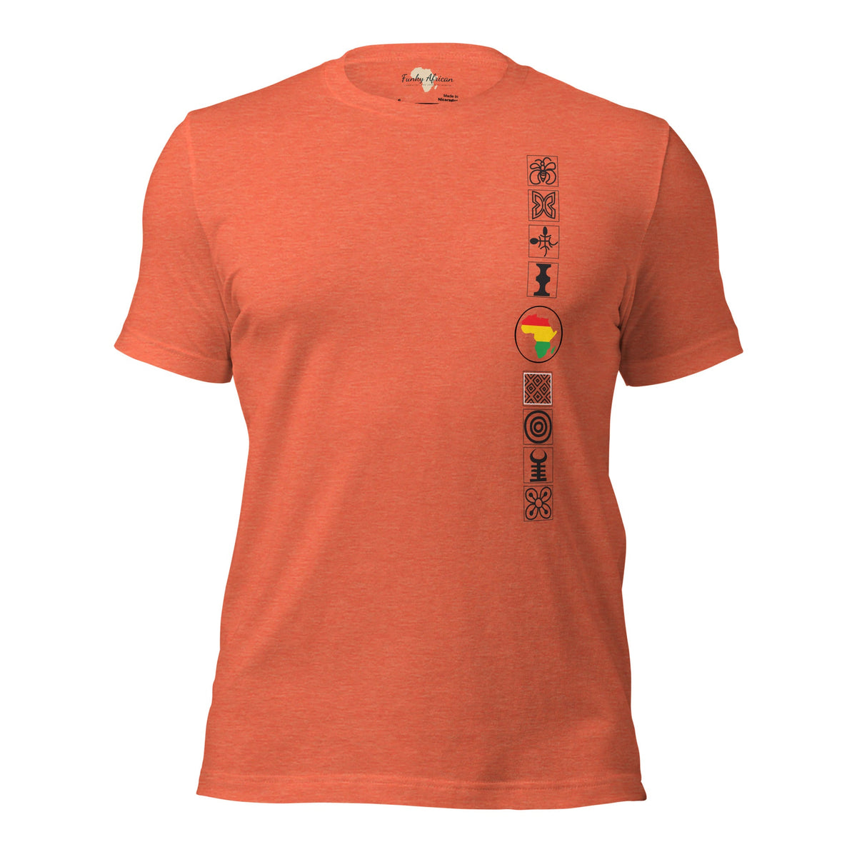 Adinkra Sided Unisex t-shirt Funky African