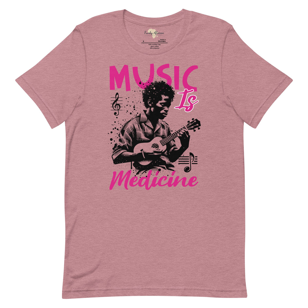 Music is medicine unisex t-shirt Funky African