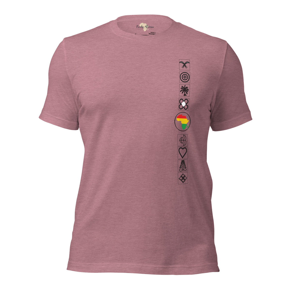 Adinkra Side Unisex t-shirt Funky African