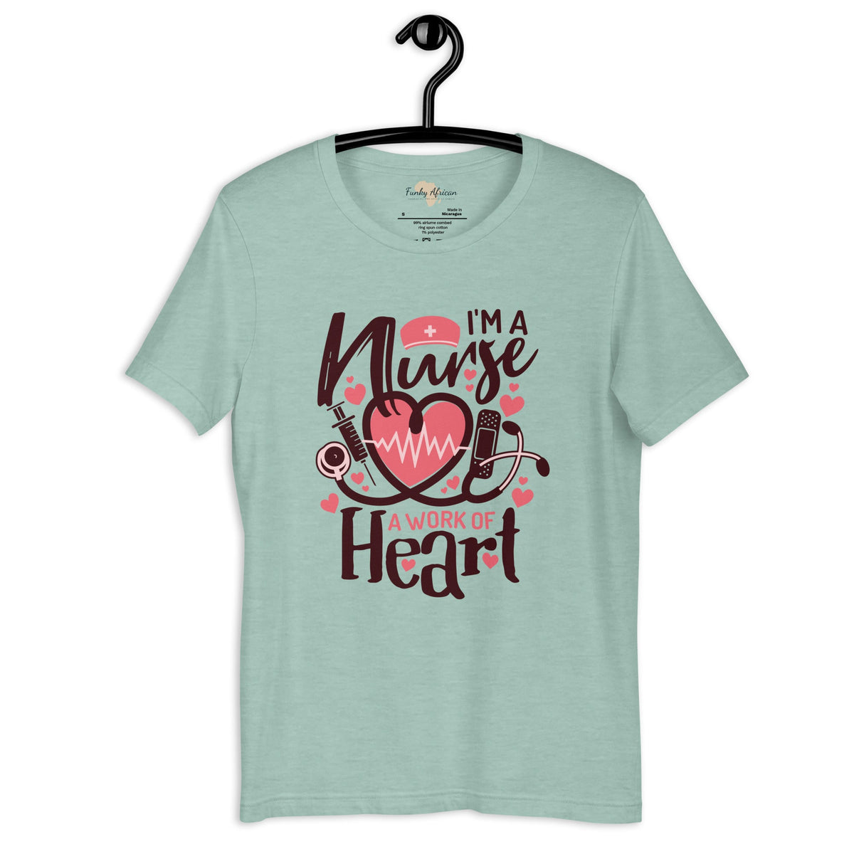 I am a nurse unisex tee Funky African