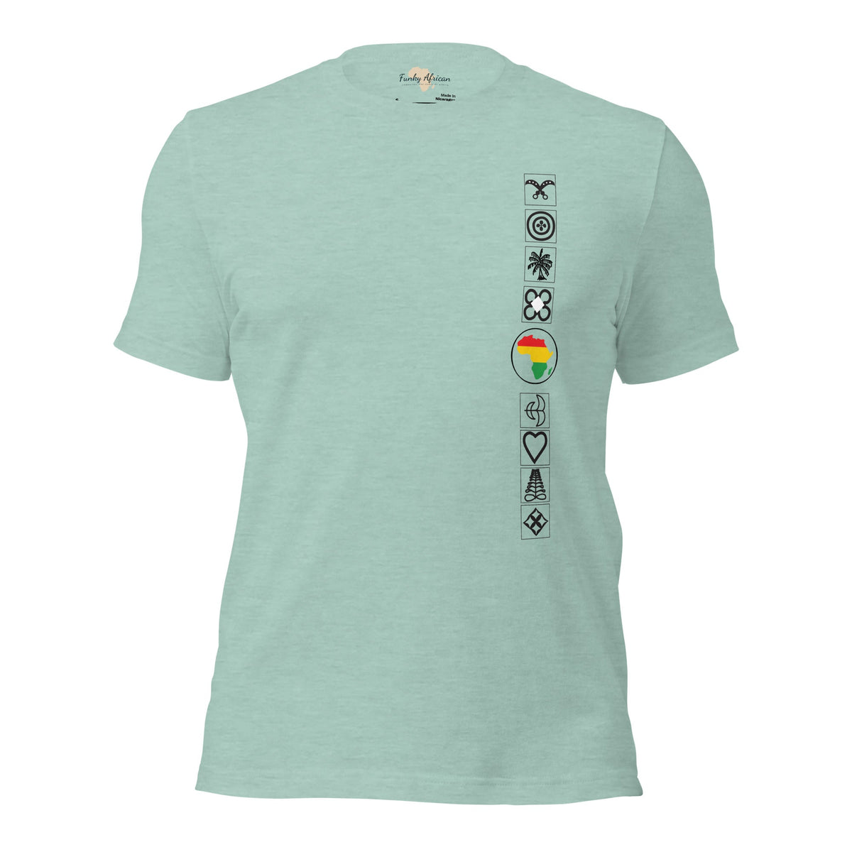 Adinkra Side Unisex t-shirt Funky African