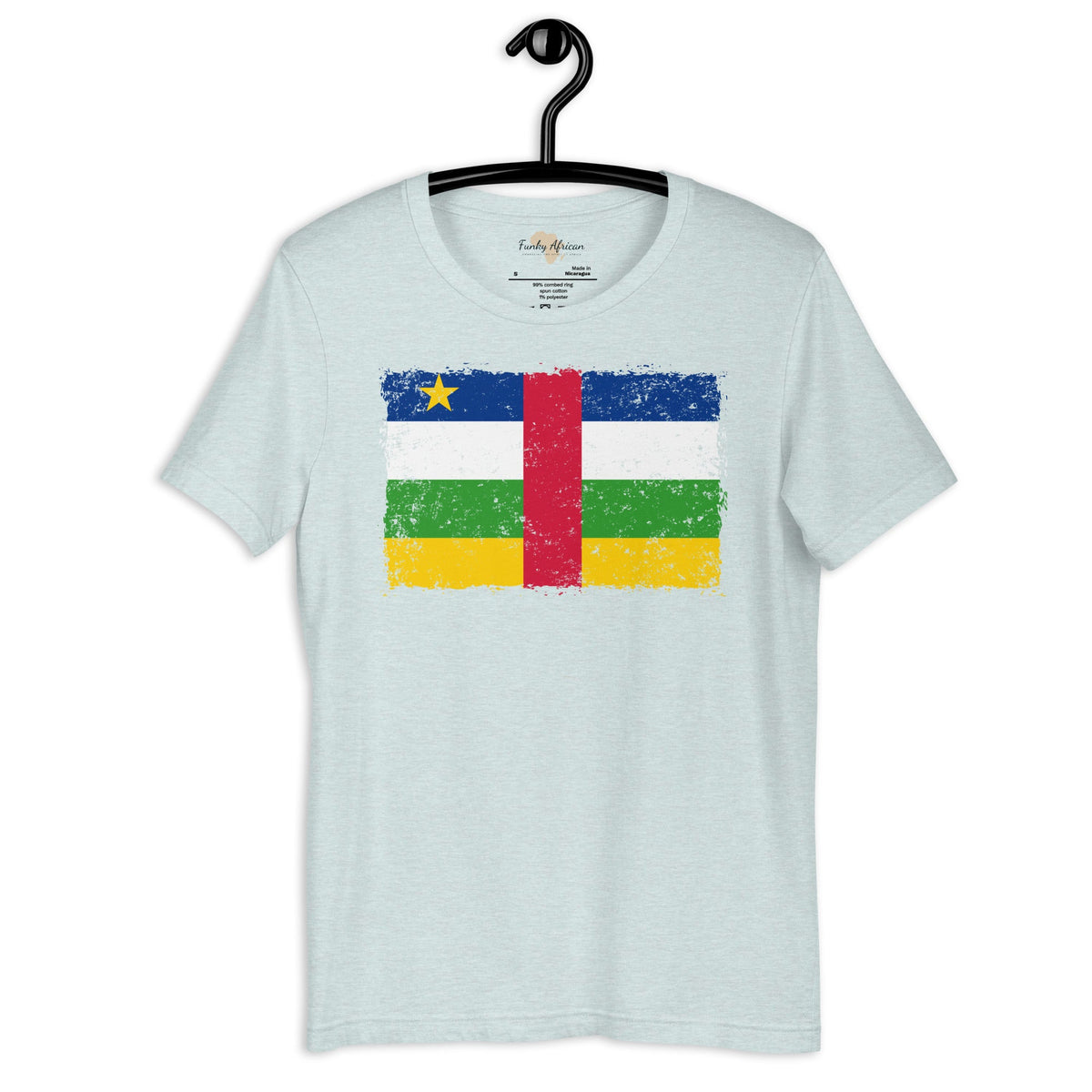 Central African Republic grunge unisex tee Funky African