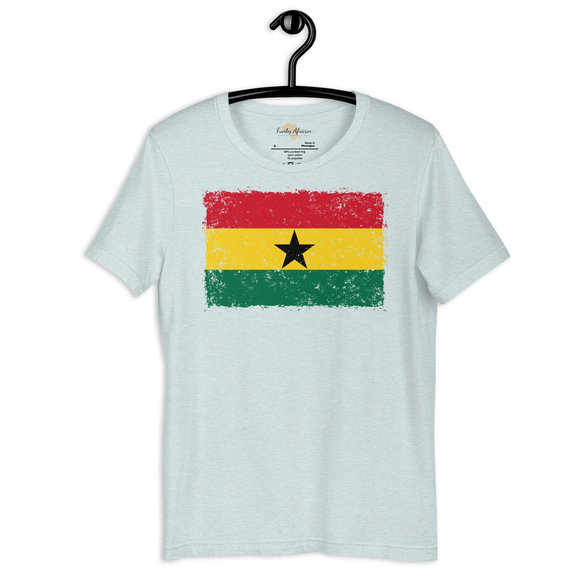 Ghana grunge unisex tee Funky African