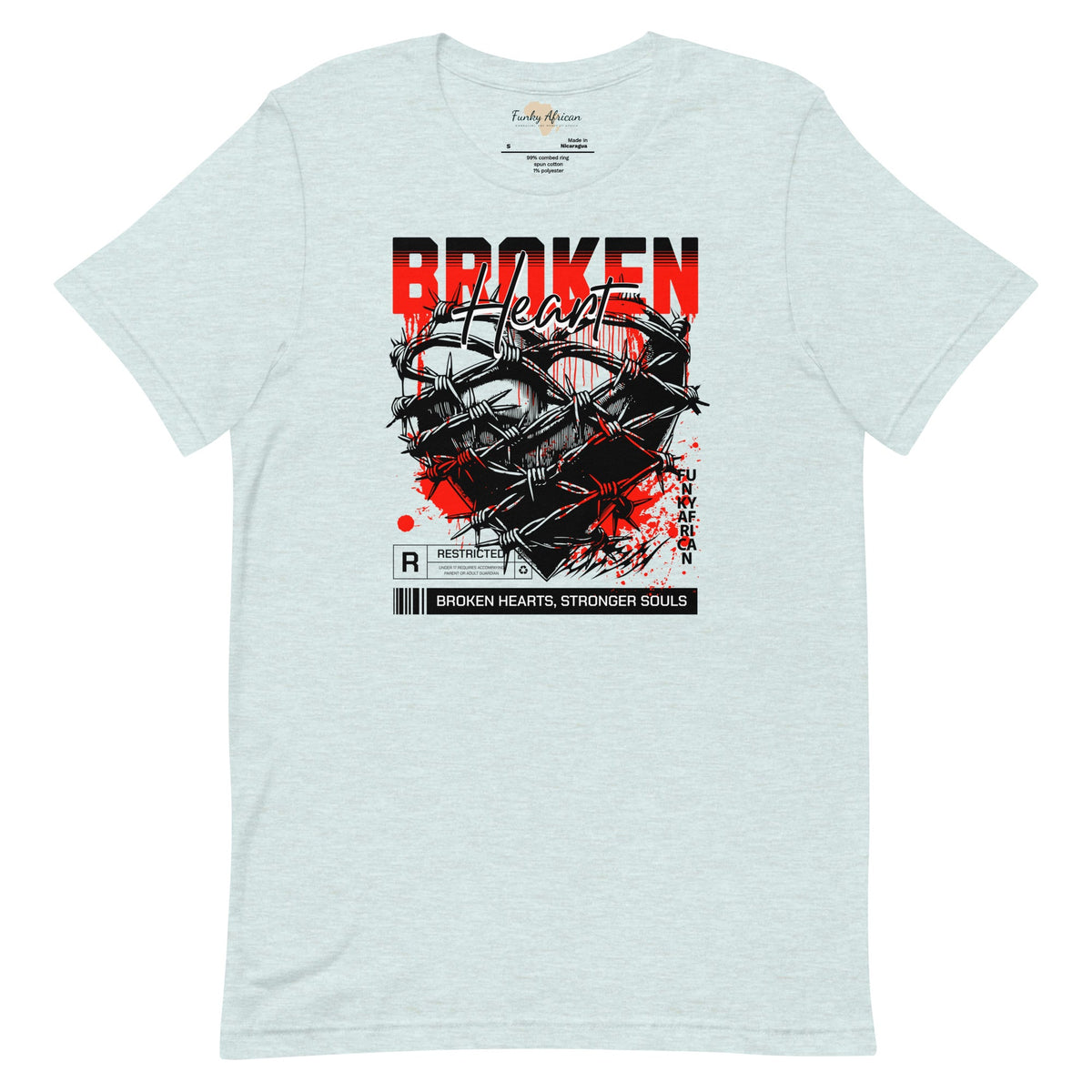 Broken Heart unisex tee Funky African