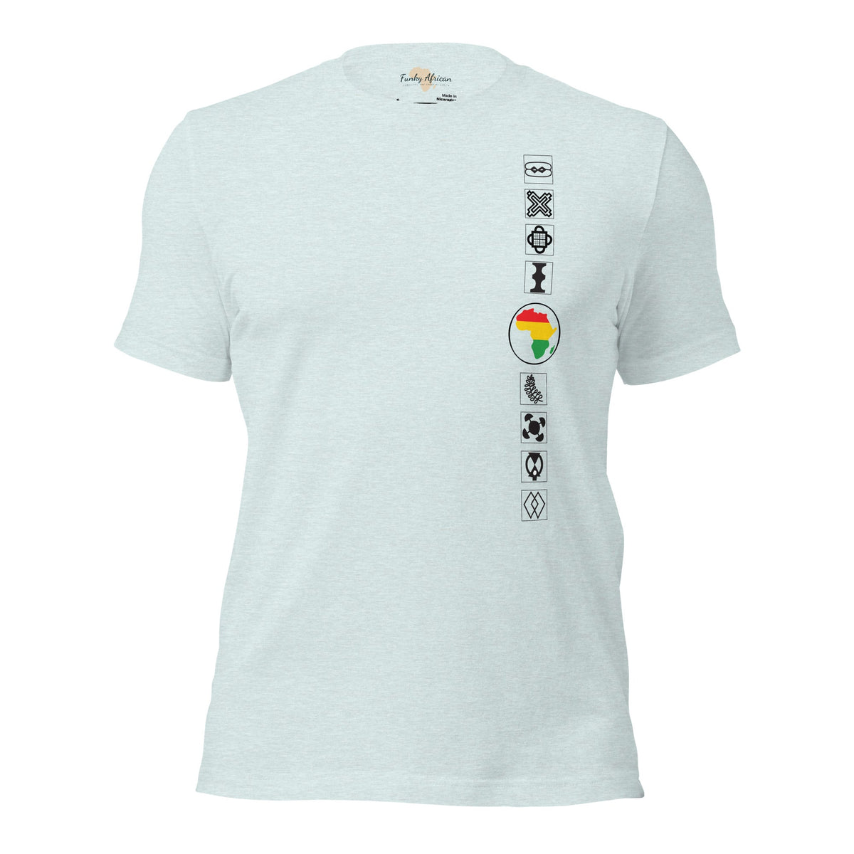 Adinkra Sided Unisex t-shirt Funky African