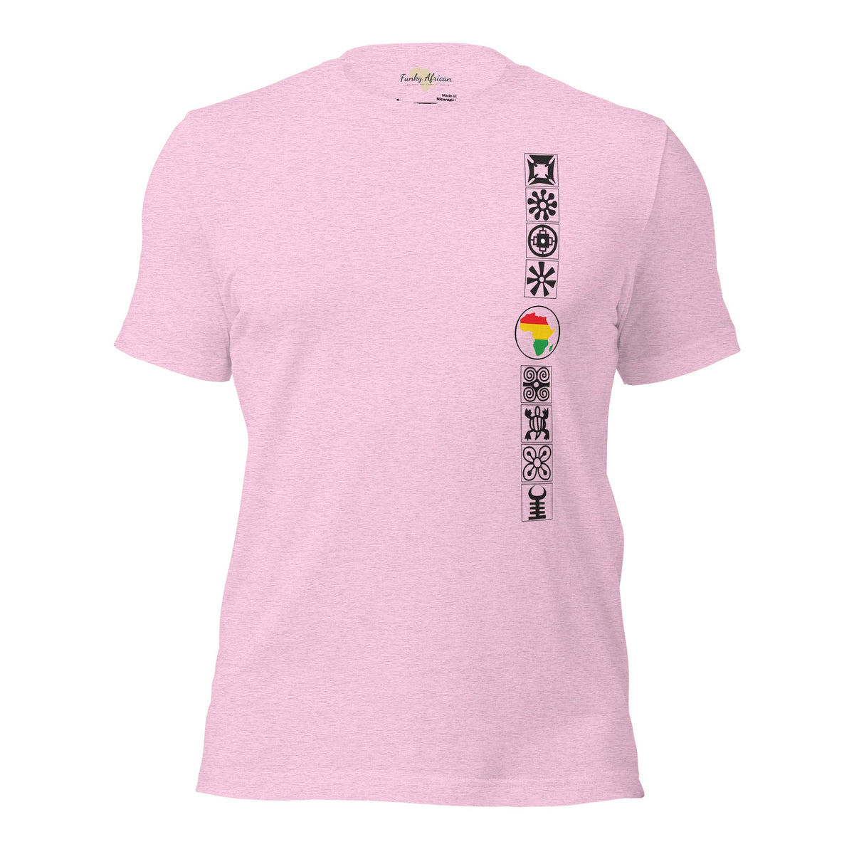 Adinkra Sided Unisex t-shirt Funky African