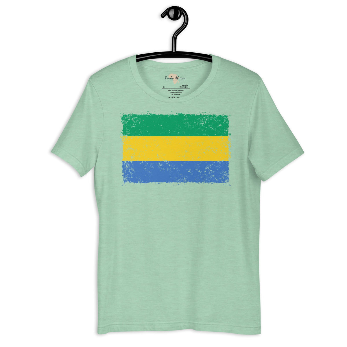Gabon grunge unisex tee Funky African