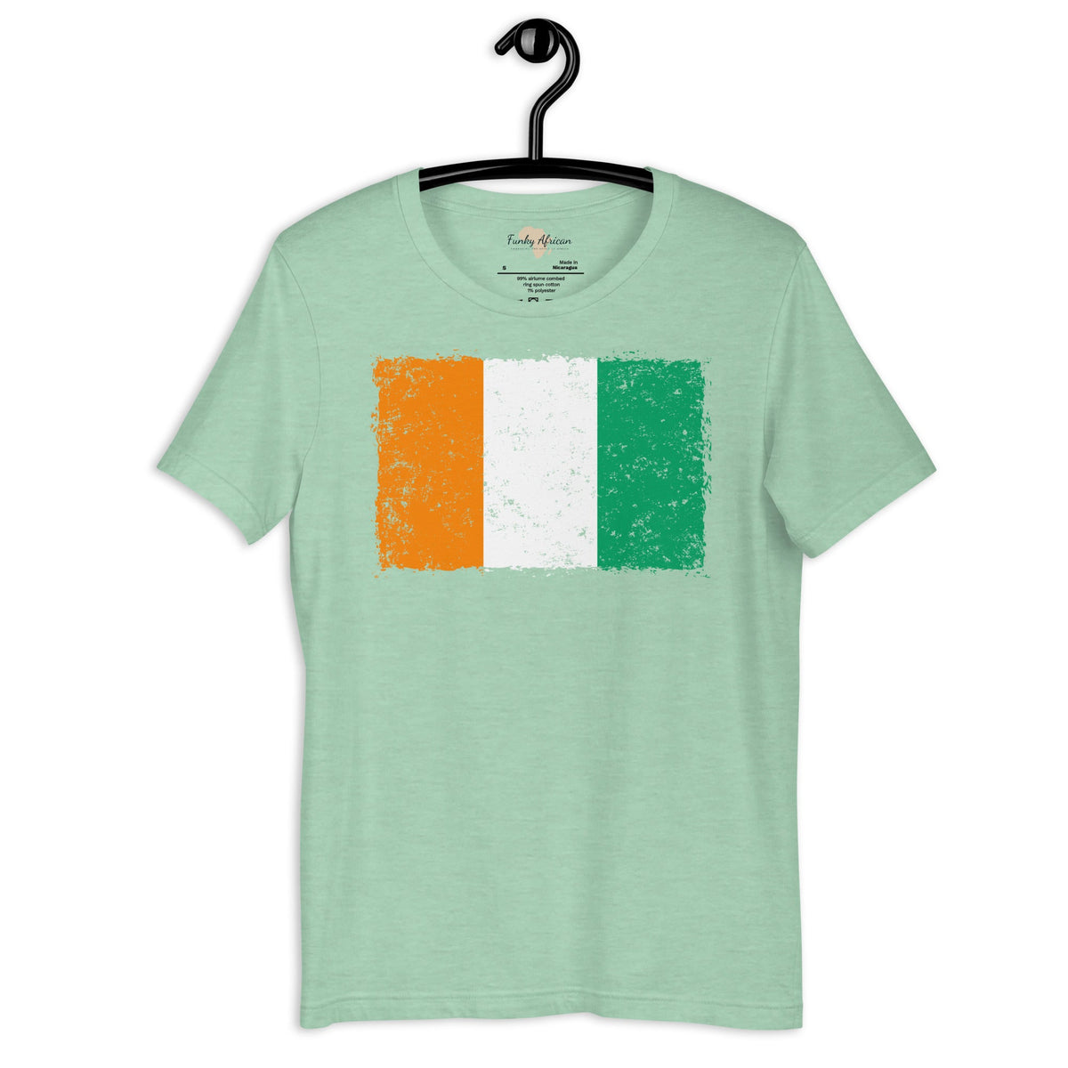 Côte d'Ivoire grunge unisex tee Funky African